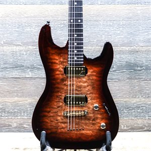 Godin Artisan ST-II WhiskeyBurst EN Quilted Maple Top Guitare Électrique avec Étui