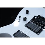 ESP LTD M-1000 Ebony Fingerboard Snow White Micros EMG Guitare Électrique #IW20060338