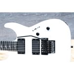 ESP LTD M-1000 Ebony Fingerboard Snow White Micros EMG Guitare Électrique #IW20060338