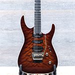 Jackson Pro Plus Series Soloist SLA3Q Amber Tiger Eye Electric Guitar w/Bag