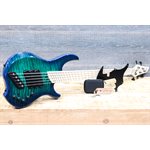 Dingwall Combustion 5-String Quilt Maple Top Whalepoolburst Basse Électrique avec Étui