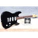 Godin Progression Black High Gloss avec Micros Fender Guitare Électrique avec Étui