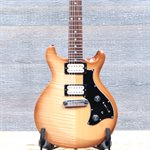 PRS Mira Maple Top Violin Amber Sunburst Micros BG Lizards Guitare Électrique avec Étui