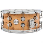 DW Design Mapa Burl over Birch Caisse Claire 6.5x14, Édition Limitée