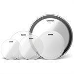 Evans EDP1-G2CLR-F G2 Clear Fusion Pack (10", 12", 14", 14" HD Dry, 22" EMAD Clear)