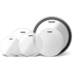 Evans EDP2-G2CLR-F G2 Clear Fusion Pack (10", 12", 14", 14" HD Dry, 20" EMAD Clear)
