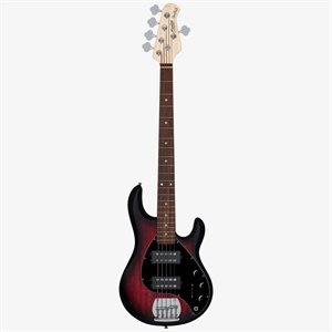 Sterling by Music Man StingRay 5 HH RAY5HH - Ruby Red Burst Satin